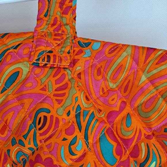 Sally Spring Flare Tote Paisly Print by Angel Beauty US - Picture 4 of 5